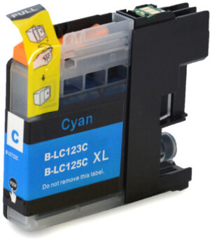 Brother LC-123-125C (huismerk) inktcartridge Cyaan